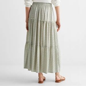 NWT Mango Teen Printed Ruffle Skirt